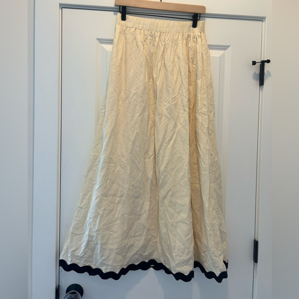 Petal and Pup Ric Rac Chrissy Midi Skirt